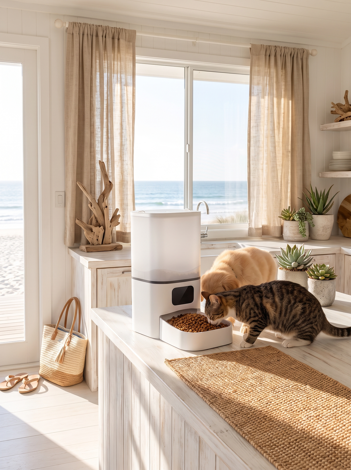 Run the kitchen from the beach